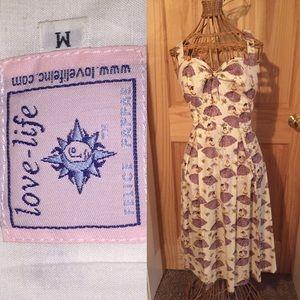 Felipe Pappas Love-Life Flair White & Purple Dress